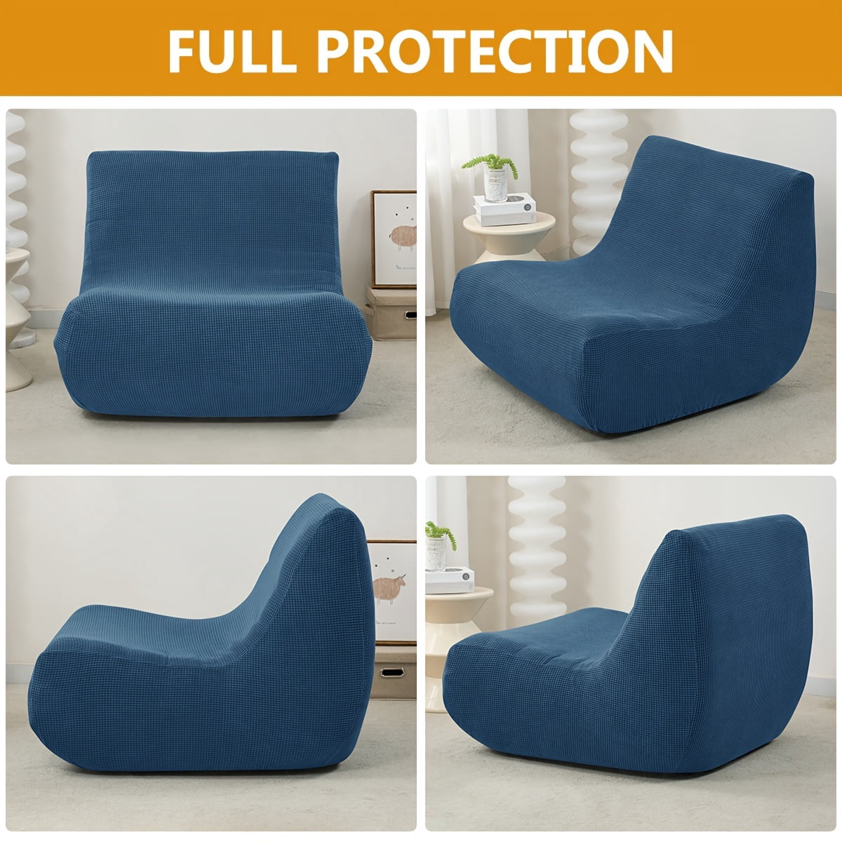 AIGIA Stretch Sofa Slipcover Armchair Cover with Elastic Bottom Armchair Protector Cover for Bedroom Living Room