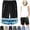 Black, variant on Iced Active Silk Quick Drying Stretch Shorts Cooling Shorts for Senior Women Over 50