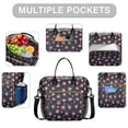 thumbnail image 2 of Pioneer Flower Floral Print Pattern Womens Lunch Box for Work,Insulated Large Lunch Bag,Leakproof Adult Lunch Bag for Work,Beach,Travel,Picnic,Camping, 2 of 6