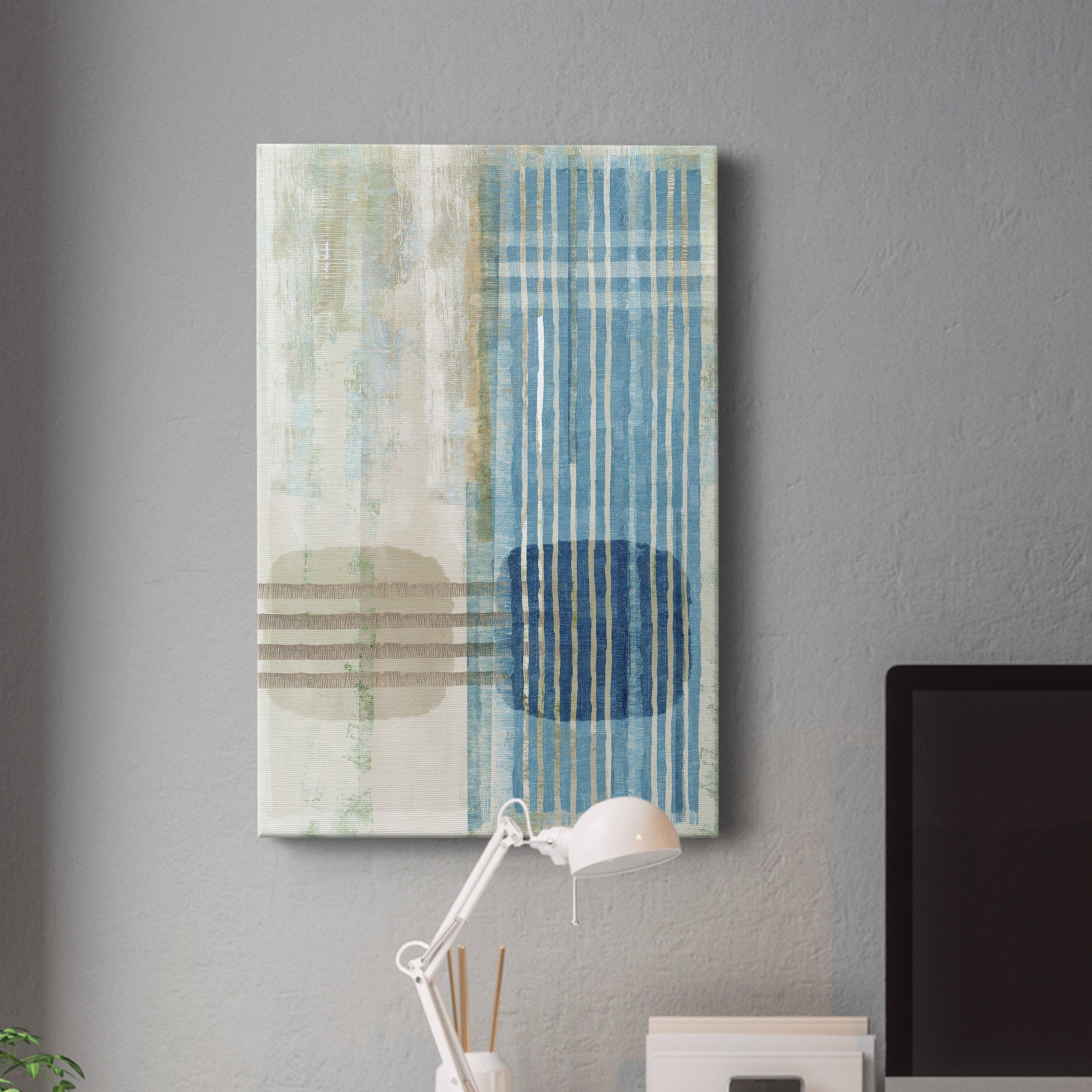 Blue Blue Horizon III Premium Gallery Wrapped Canvas - Ready to Hang