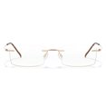 thumbnail image 2 of Cyxus Blue Light Glasses Frameless Rectangle para hombres y mujeres Anti Eye Strain Block Ultraviolet Clear Lenses Cyxus Style, 2 of 9