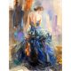 thumbnail image 1 of Punto de cruz completo 11CT Hilo de algodón DIY Elegant Lady Back Printed Crafts Sywqhk Decoración hogareña, 1 of 9