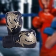 thumbnail image 6 of QccHieUs Boxing Gloves for Kids Exercise for Muay Thai, Kickboxing PU Punching Bag Gloves black, 6 of 9