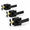 Matte Black-Passage(No Lock)-3, variant on Matte Black Passage(No Lock) 4 Pack Square Interior Door Handles For Hallway Closets