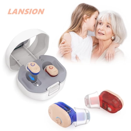 Lansion Personal Sound Amplifiers for Ears Rechargeable, Portable Amplifiers Devices for Seniors