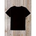 thumbnail image 4 of Camiseta con estampado de letras Quilters, manga corta, cuello redondo, informal, para verano y primavera, para mujer, para adultos, hombres, mujeres, adolescentes, jóvenes, deportiva, informal., 4 of 5