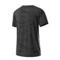 thumbnail image 6 of LEKWK Cooling Shirts for Men Short Sleeve Crew Neck Geometric Texture Athletic Tee Qick Dry Breathable Mesh Shirt Workout Running Tops Black XL, 6 of 6