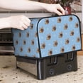 thumbnail image 6 of Rateoe Brown French Bulldog Pattern Toaster Covers 4 Slice Wide Slot,Bread Machine Cover,Bread Dust Cover & Fingerprint Protection,Appliance Covers, 6 of 6