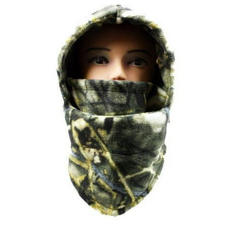 Winter Outdoor Windproof fleece bionic Camo Hunting Balaclava Hat Ski Mask Camouflage 005