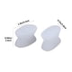 thumbnail image 2 of Separador de dedos Corrector de juanetes para mujeres y hombres Almohadillas para juanetes Férula para alivio del dolor de juanetes Cojín de silicona para el dedo gordo del pie - Blanco, 3 pares, 2 of 5