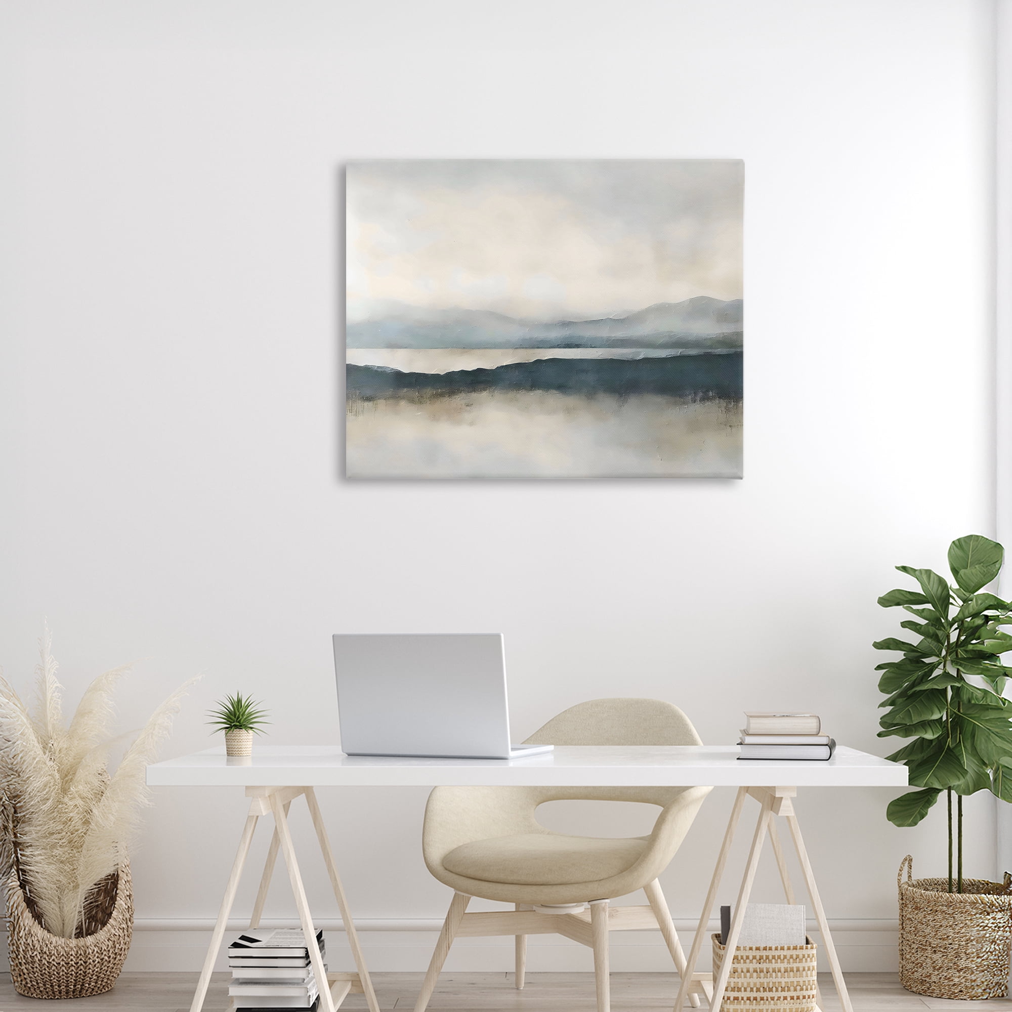 Stupell Industries Muted Horizon Mountainscape Canvas Wall Art, design by Riley B