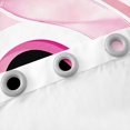 thumbnail image 3 of Erosebridal Initial Letter C Curtains Pack of 2 (42x90), Black Pink 30%-50% Black Out Curtains, Kawaii Bow-tie Curtains for Living Room, Window Curtains Room Decorative, 3 of 6