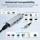 thumbnail image 5 of Adaptador Ethernet USB C Hub Empirical Thunderbolt 4/3 para MacBook, 5 of 8