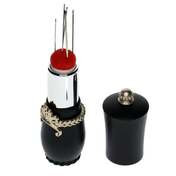 Cojín Forma De Lápiz Labial Hugo 5 Pines De Tamaño Negro