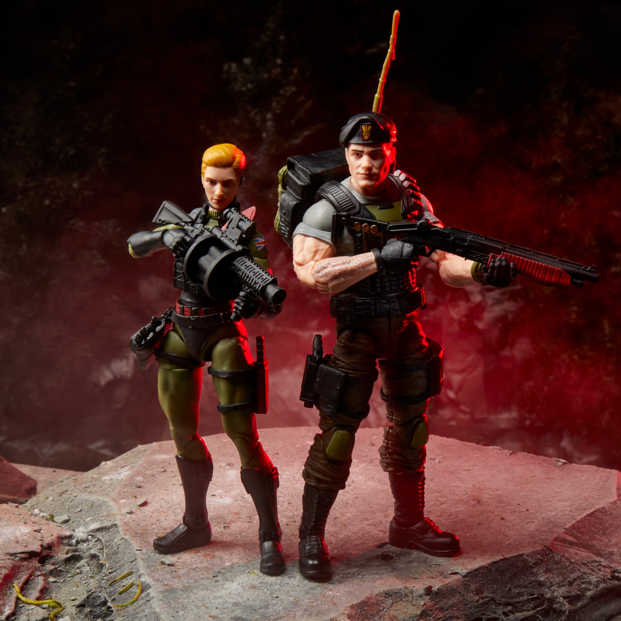 G.I. Joe Classified Series #138, Night Force Vincent R. "Falcon" Falcone & Quarrel, 6” Action Figures