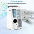 thumbnail image 4 of Aoile 14,000BTU ASHRAE Portable Air Conditioner, 3-In-1 Quiet AC Unit with Sleep Modes and Timer, Cools Rooms up to 750 Sq.Ft, 4 of 8