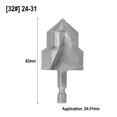 thumbnail image 1 of Bgsha Spiral PPR lifting stepped drill bit Hex water pipe connection tool 20/25/32mm, 1 of 8