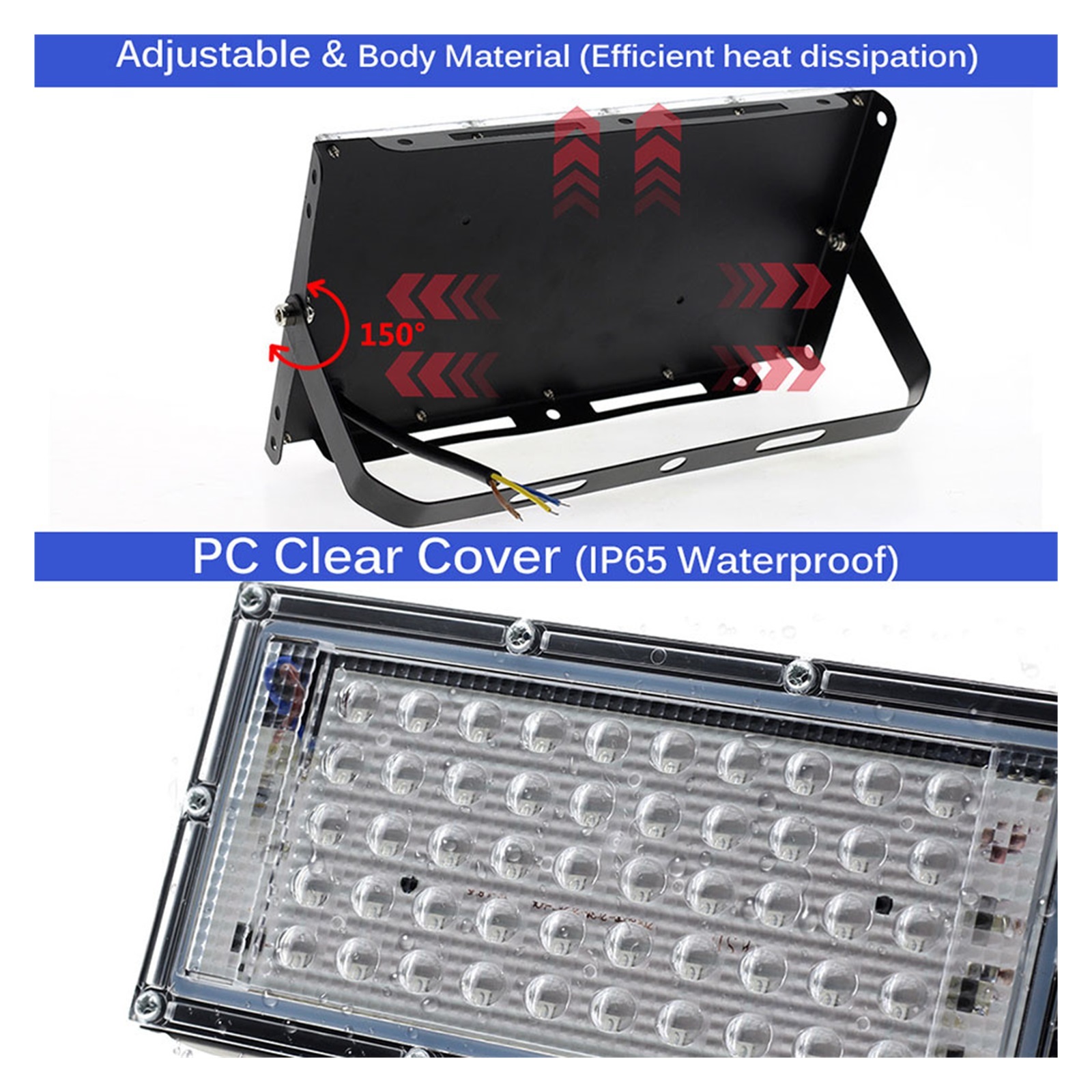 100W 200W 300W LED UV Black Light, Blacklight Flood Light with , IP66 Waterproof Black Flood Light Neon Glow for Glow Party ,Easy to Install