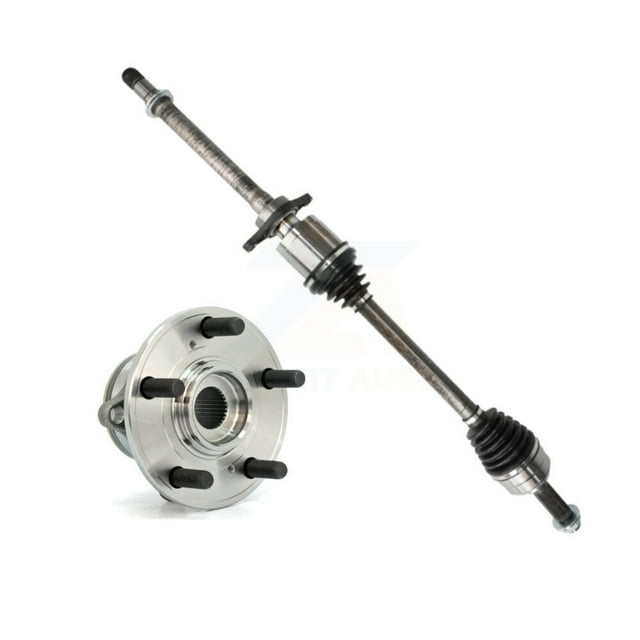 Kugel Front Right (Passenger Side) CV Axle Drive Shaft and Complete Wheel Hub Bearing Assembly Kit for Car 2012-2015 Honda Pilot (assembly includes jackshaft) KN7-100337