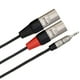 thumbnail image 4 of Cable de conexión estéreo Hosa HMX-006Y Pro de 3,5 mm TRS macho a doble XLR macho de 1,8 m, 4 of 4