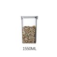 thumbnail image 1 of TIMIFIS Organization And Storage Kitchen Organization Miscellaneous Grains Barley Noodle Storage Jar Nut Candy Dry Storage Jar Square Transparent Buckle Dry Storage Jar, 1 of 5