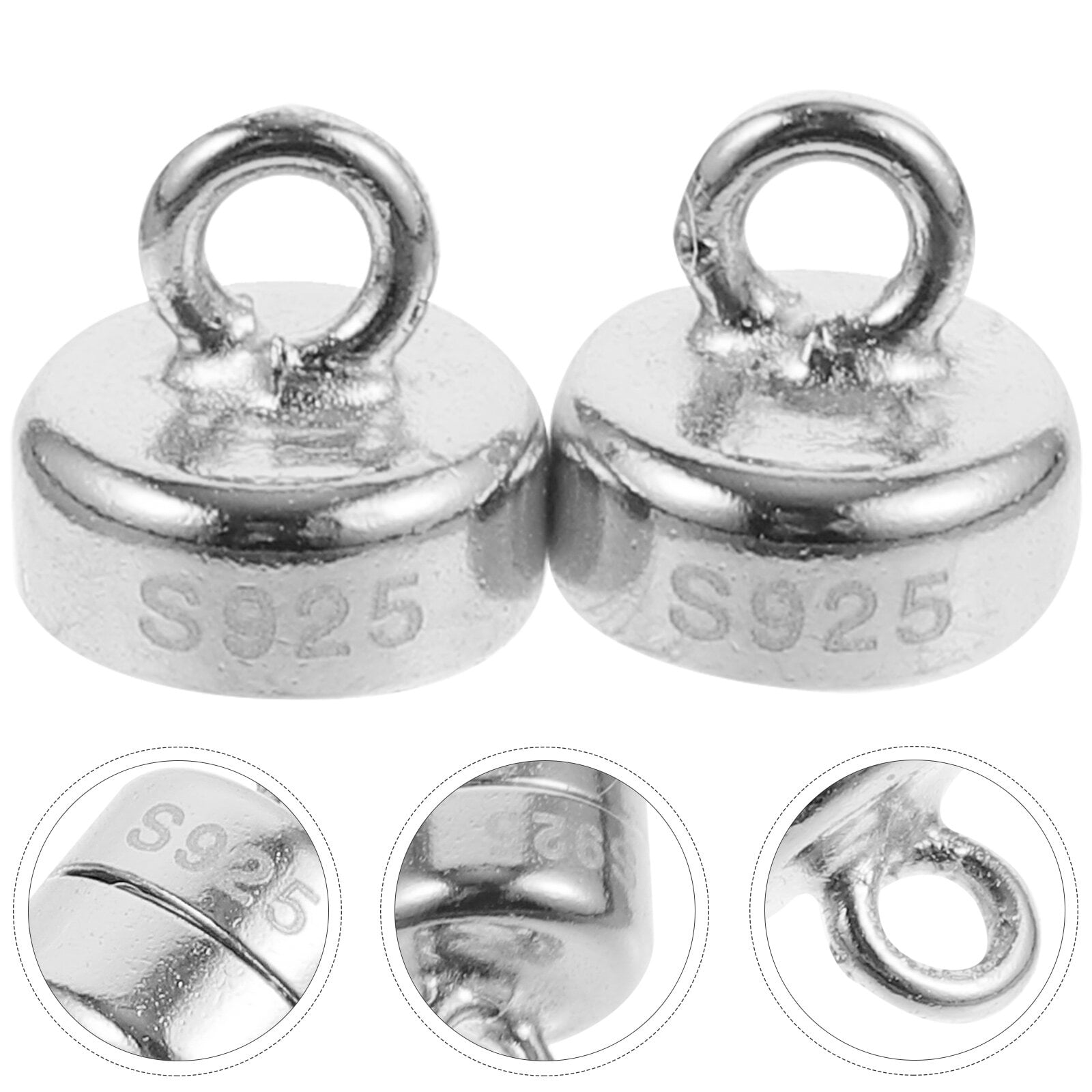 1pc Silver Tone 316L Stainless Steel Magnetic Bracelet Clasps Connectors  Fits for 3/4/5/6/