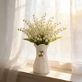 thumbnail image 4 of Plastic Flower Vase Faux Rattan Texture Lightweight Waterproof Decorative Accent for Bedroom Living Room Kitchen Indoor Outdoor Use, 4 of 7