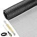 thumbnail image 3 of Screen Repair Kit Easy DIY Project 48" x 110" Fiberglass Screen Mesh with Rolling Tool and Screen Retainer Spline Screen Replacement kit for Windows Sliding Doors and Patio Screens (48" x 110", Black), 3 of 4