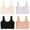 Pink 1PCS & Purple 1PCS & Black 1PCS & null 1PCS, variant on 4 PCS Kids Girls Underwear Cotton Bra Vest Children Underclothes Sport Undies Clothes Girls Bras Pack with Wire M