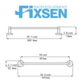 thumbnail image 4 of 18-inch Wall Mounted Towel Bar for Kitchen and Bathroom, Brushed Gold, by Fixsen, 4 of 5