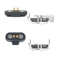thumbnail image 4 of 1Pair Waterproof Magnetic Pogo Pin Connector ，2/3/4/5P 12V 1A Pogopin Male Female 2.5 MM Through Holes Spring Loaded DC Power Socket 60g Elastic Force ，DC Power Charge Probe Connector, 4 of 10