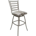 thumbnail image 2 of Set of 3 Outdoor Indoor Swivel Bar Stools - Jenna Armless - White Fabric - Beige, 2 of 4