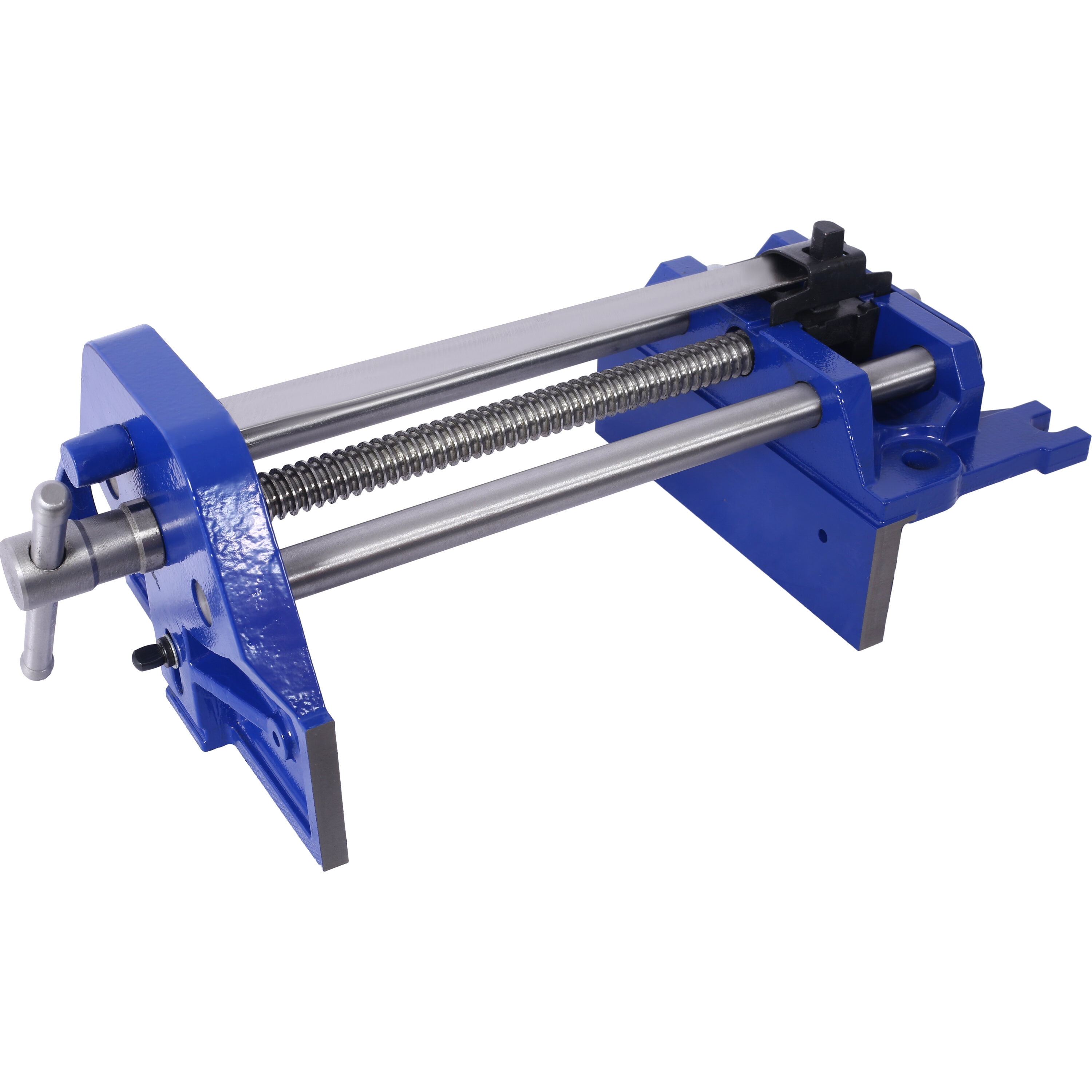 , Rapid Action Woodworking Vise Quick Release Lever for Quick Adjustments 9 Inch Jaw Width Made with Heavy-Duty Cast Iron ,Blue, Blue ,Steel ,