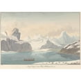 thumbnail image 3 of Charles Hamilton Smith 14x11 Black Modern Framed Museum Art Print Titled - Snug Corner Cove Prince William's Sound, 3 of 5