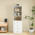 thumbnail image 6 of 70.2"H VivaVista Wooden Modular Closet Organizer:Modern Open Wardrobe Closet System with 4 Drawers for Bedroom&Coatroom White Finish, 6 of 9