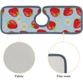 thumbnail image 6 of SKYSONIC Faucet Absorbent Mat 3 Pcs Strawberry Flower Kitchen Faucet Splash Catcher Washable Counter Drying Pads Behind Faucet for Kitchen Bathroom, 6 of 7