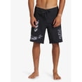 thumbnail image 2 of Quiksilver Men's Boardshorts Surfsilk Straight Leg 19" Swimming Trunk Shorts (40, Tarmac Black), 2 of 5