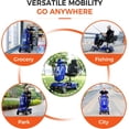 thumbnail image 3 of Mbxcooter Long Range Heavy Duty Mobility Scooter for Adults & Seniors, 500W & 400LBS Capacity Electric Powered Chair，All Terrain Fast Mobility Scooter for Travel w/Absorber & 10" Tires, 3 of 11