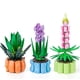 thumbnail image 1 of Bloques de construcción de juguetes de flores para adultos, paquete de 3 modelos de colección botánica que incluyen aloe nobilis, jacinto y lupinus, regalos de juguetes de plantas bonsái para, 1 of 5