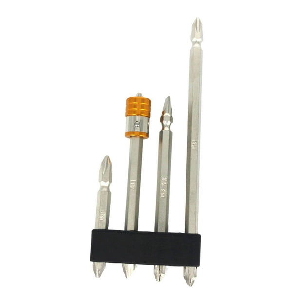 de puntas de destornillador de doble cabeza, brocas, extractor de tornillos antideslizantes, herramientas de cambio , puntas de 5 piezas