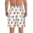 thumbnail image 3 of Naloa French Bulldog With Coffee Cup Men's Beach Shorts, Surfing shorts, Swim trunks, Quick Dry Swim Trunks for Surfing Beach Fun - 3X-Large, 3 of 9