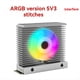 thumbnail image 3 of Disipador de para SSD ARGB M.2 2280, Enfriador con Ventilador PWM de y Almohadilla Térmica, Color Plateado., 3 of 5