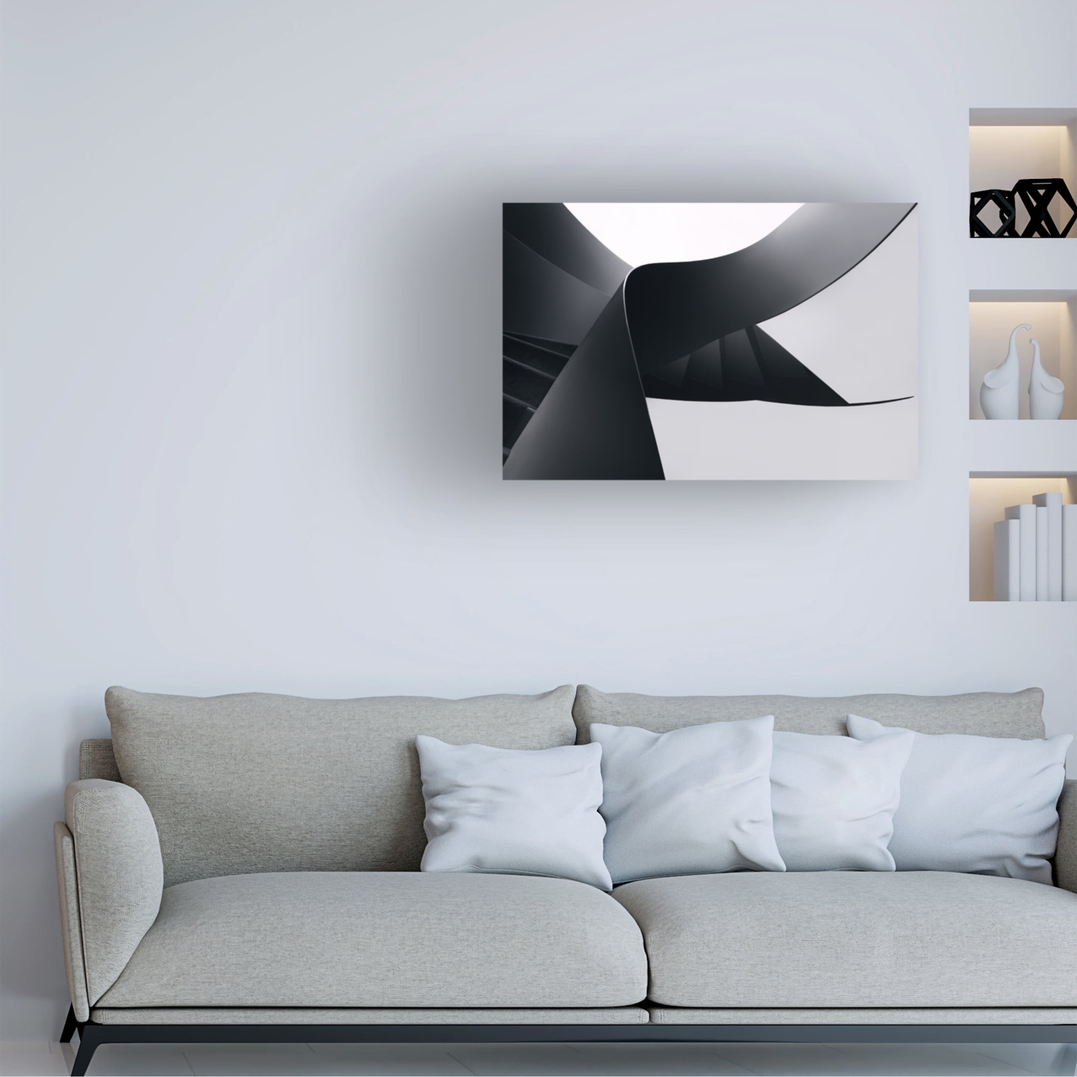Trademark Fine Art Olavo Azevedo Diverging lines Canvas Wall Art