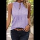thumbnail image 5 of Top Sin Mangas con Cuello en V de Color Liso para Mujer, , Talla M, 5 of 7