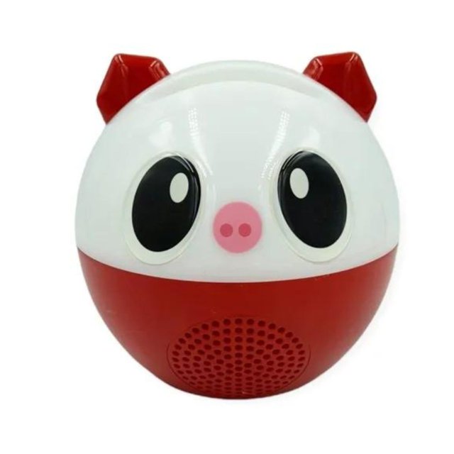 Lámpara con bocina Gadgets and Fun En forma de cerdito con luces RGB