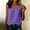 Purple, variant on Oplxuo Cotton Linen Tank Tops for Women Side Button Loose Fit Tank Causal Sleeveless Summer Shirts Square Neck Gauze Tee