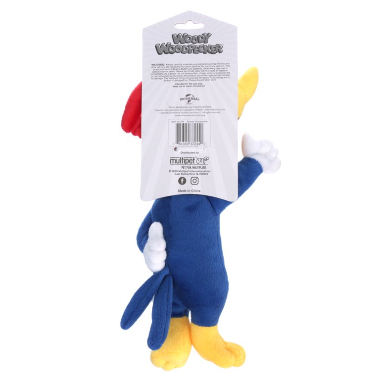 Multipet Woody Woodpecker Plush Talking Dog Toy, 44% OFF