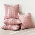 thumbnail image 6 of Lomyolo Decorative Throw Pillow Covers 20x20 Inch Soft Boho Striped Pillow Covers Modern Farmhouse Home Decor for Sofa Living Room Couch 2 Pack, 6 of 7