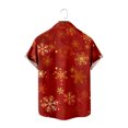 thumbnail image 6 of IROINNID Christmas Hawaiian Shirt for Men Button Up Short Sleeve Graphic Print Xmas Gift Christmas Vacation Shirt,Red, 6 of 6