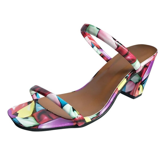 OAVQHLG3B Women's Sandals on Clearance Summer Shoes Casual Women's Sandals Roman Beach Sandals